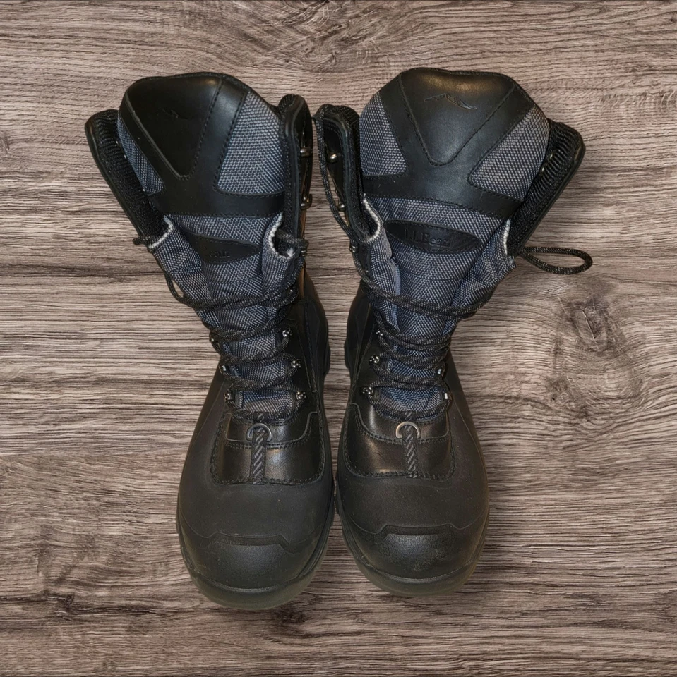 NOVO! Botas LL BEAN TEK 2.5 pretas amarradas à prova d'água Primaloft 600 gramas tamanho 11 médio - Imagem 3 de 4