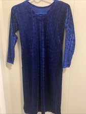 Indian/pakistani Women Shalwar Kameez Blue Brand New