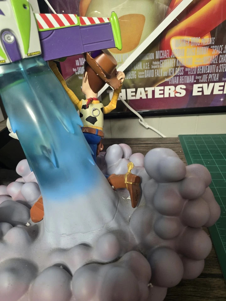 Toy Story Buzz Año Luz Y Woody Figura Grande No Se Ilumina Auténtico Disney Foto 4 de 4