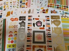 Assortment of Various Scrapbook Stickers By Recollections, 53 Sheets Total