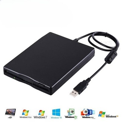 External Floppy Disk Drive 3.5'' 1.44MB For Laptop Windows PC Mac USB 2.0