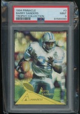 1994 Pinnacle #3 Barry Sanders Trophy Collection Pop 20 PSA 9