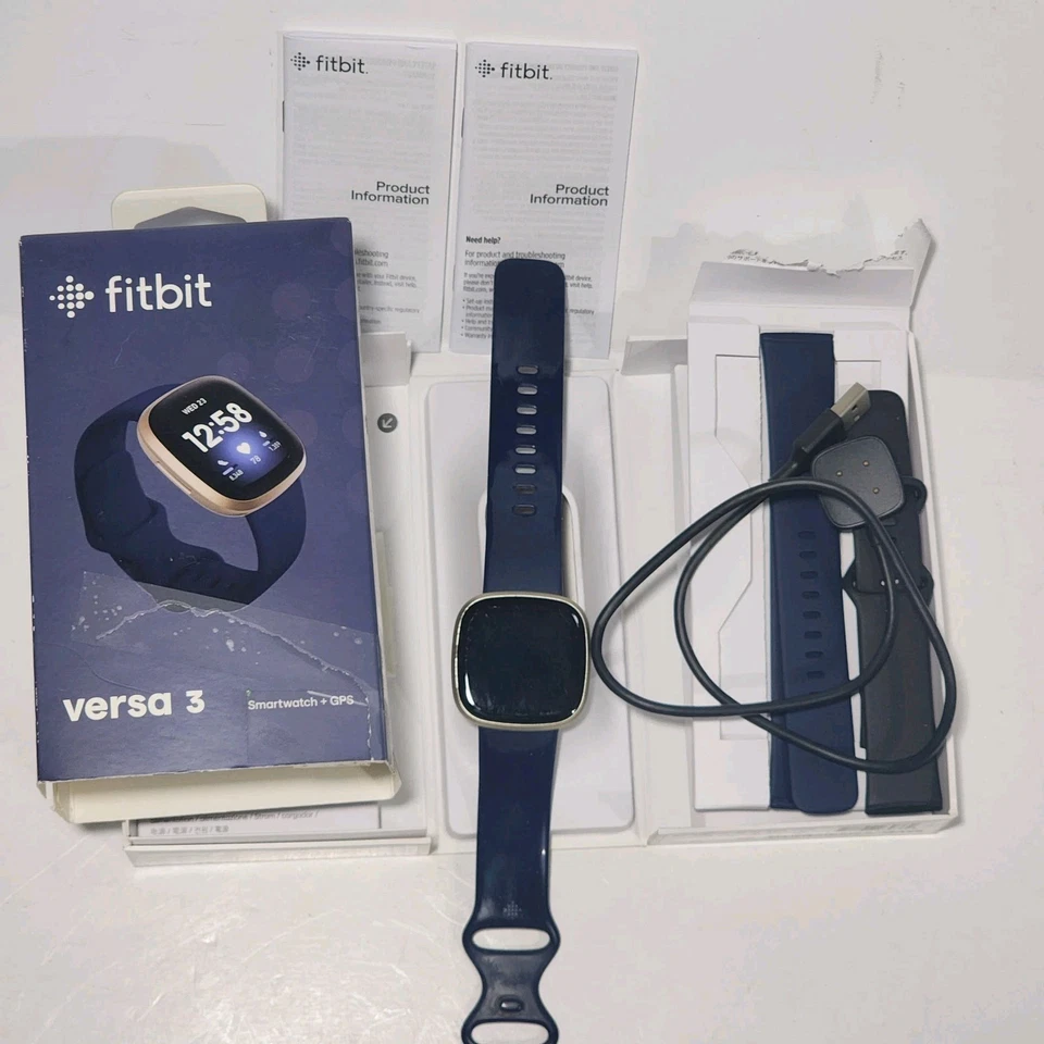 Fitbit Versa 3 Smartwatch Activity Trackers Health & Fitness with GPS Heart Rate - Image 4 of 4