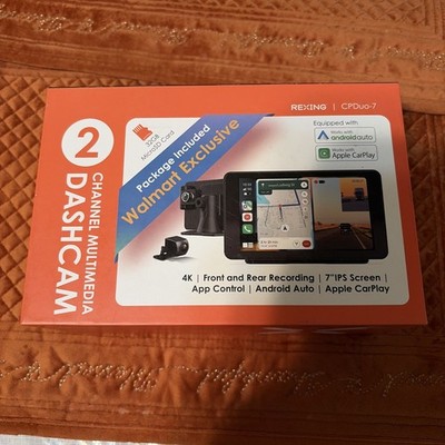 Rexing CPDuo-7 Dash Cam Front & Rear Recording Touch Screen 4K 7  IPS Screen