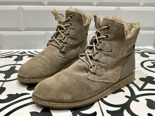 Emu Australia Women’s Sussex Lo Suede Lace Up Boot UK Size 9 EU 43 - Picture 1 of 13