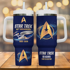 Star Tre k 60th Anniversary 40oz  Tumbler Multicolor