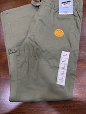 Boys Cat  Jack Straight Leg Husky Pants Olive Green 12 NWT