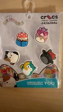 New Set Crocs Original Jibbitz Shoe Charms Squishmallows 5 Pack Unisex Cute