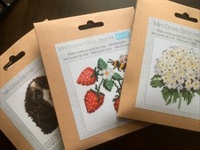 Mini Cross Stitch Kit Learner Beginner Sewing 77 Fun Designs Dogs Xmas Floral