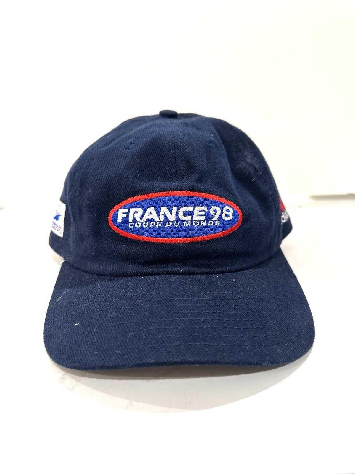 VTG Adidas France 98 Coupe Du Monde Cap Hat Soccer Football World Cup Vintage