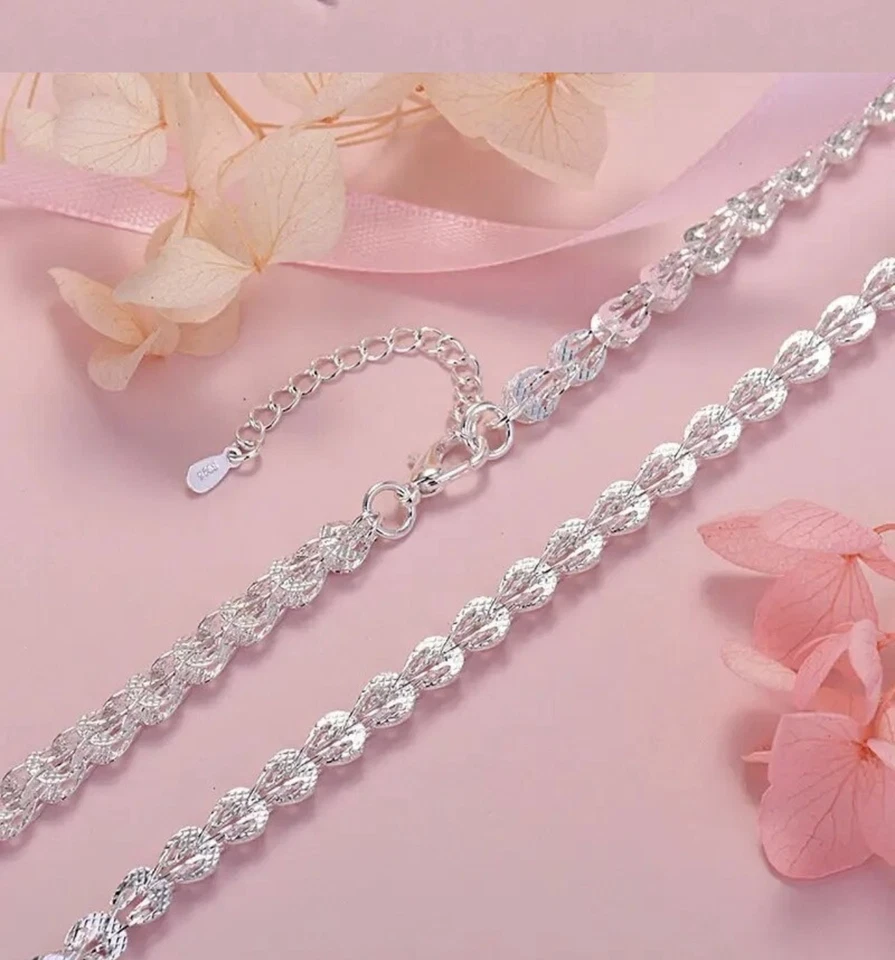 COLLANA COLORE ARGENTO S 925 LUNGA 50 CM - Immagine 2 di 4