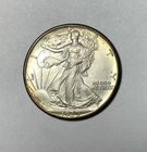 1939 Walking Liberty Half Dollar UNC+ Original Album Tone