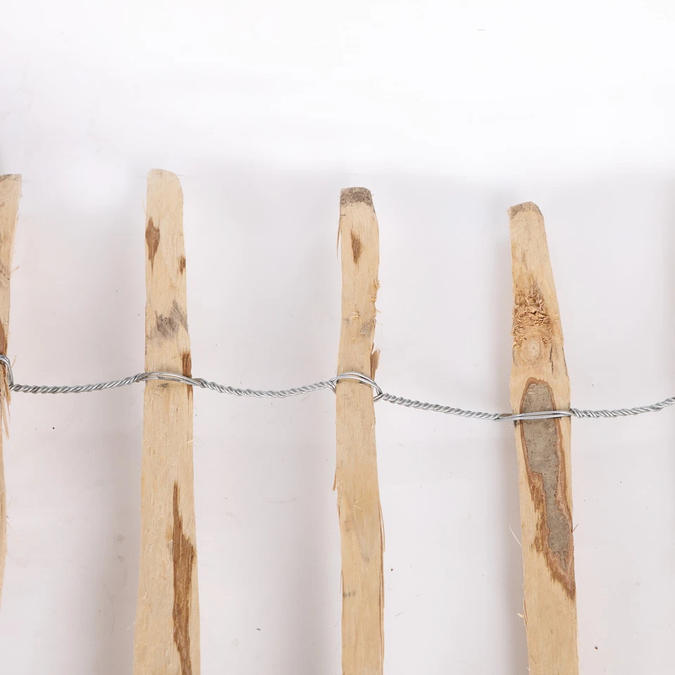 Staketenzaun H:50-120cm Gartenzaun Holz Zaun Haselnuss Teichumrandung Rollzaun - Bild 3 von 4