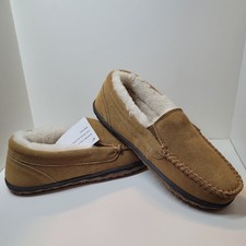 Guide Gear Women's Indoor/Outdoor Slippers Size 8 Hard Sole Lined Loafers Shoes