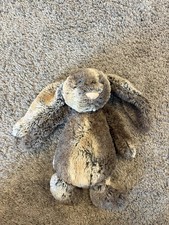 Jellycat Medium Woodland Babe Cottontail Bashful Brown Multicolor Bunny Retired