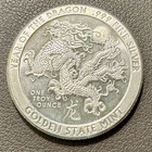 Golden State Mint 1 ozt 99.9% Silver Year of the Dragon Round w/ Capsule