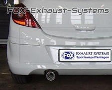  Komplettanlage ab Kat Opel Corsa D mit OPC-Line 1 o. 2 Heckansatz 1x90mm