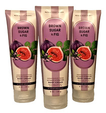 BROWN SUGAR FIG ULTIMATE HYDRATION BODY CREAM 8 OZ BATH BODY WORKS 3 PACK LOT