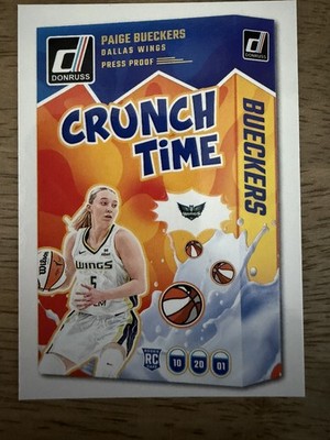 2025 Panini Donruss WNBA Crunch Time Paige Bueckers #19 Press Proof (RC) Wings