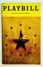Hamilton September 9th, 2025 Special Hamilten Playbill Leslie Odom Jr Return