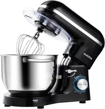 Aucma Stand Mixer Electric 6.5QT Food Mixing Bowl with Dough Hook 6 Speed 660W