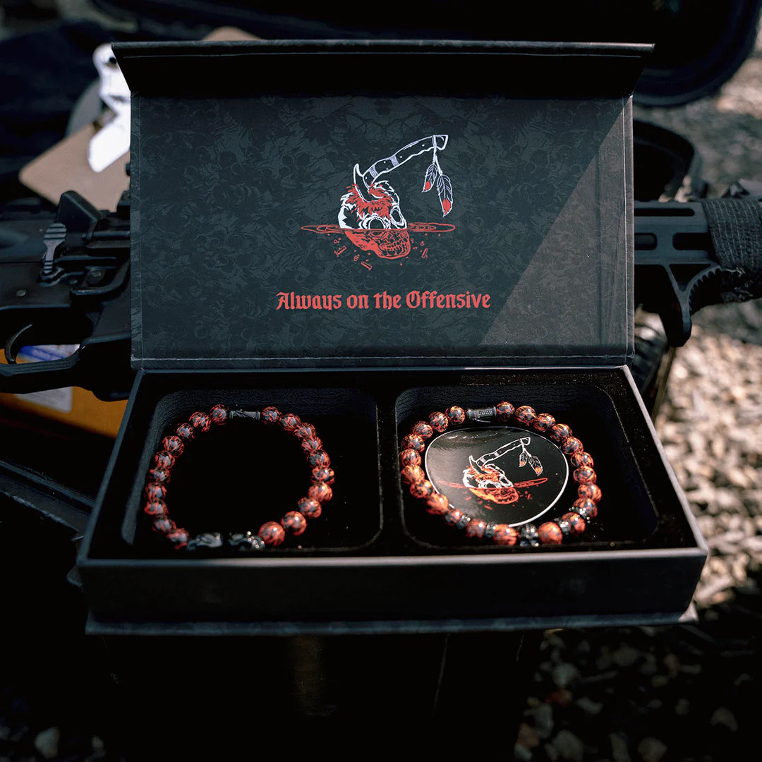 GBRS GROUP X SKELETON HD ALWAYS ON THE OFFENSIVE BEADED BRACELET