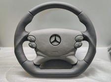 2005 Mercedes AMG SL55 R230 Lenkung Rad Grau G55 CLK SL500 Gear Knöpfe Flach 2005 Mercedes AMG SL55 R230 Lenkung Rad Grau G55 CLK SL500 Gear Knöpfe Flach