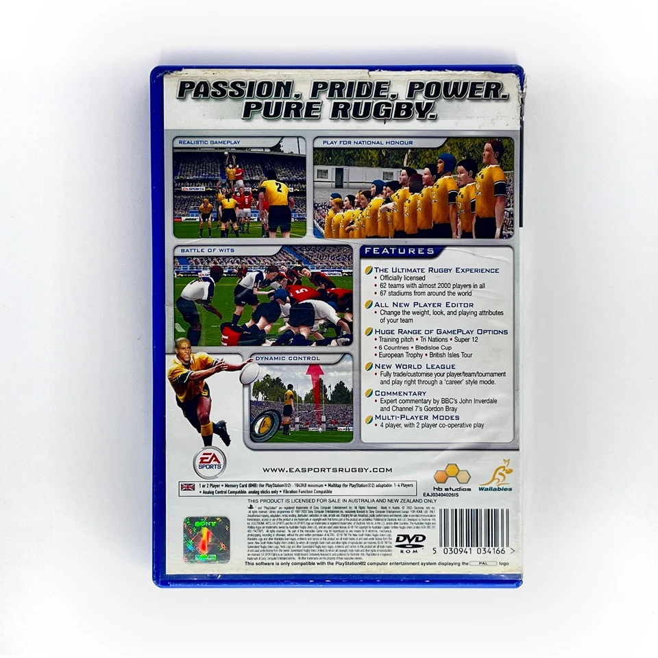 EA Sports Rugby 2004 - PlayStation 2 PS2 PAL - Complete w/Manual - Free Postage - Image 2 of 4