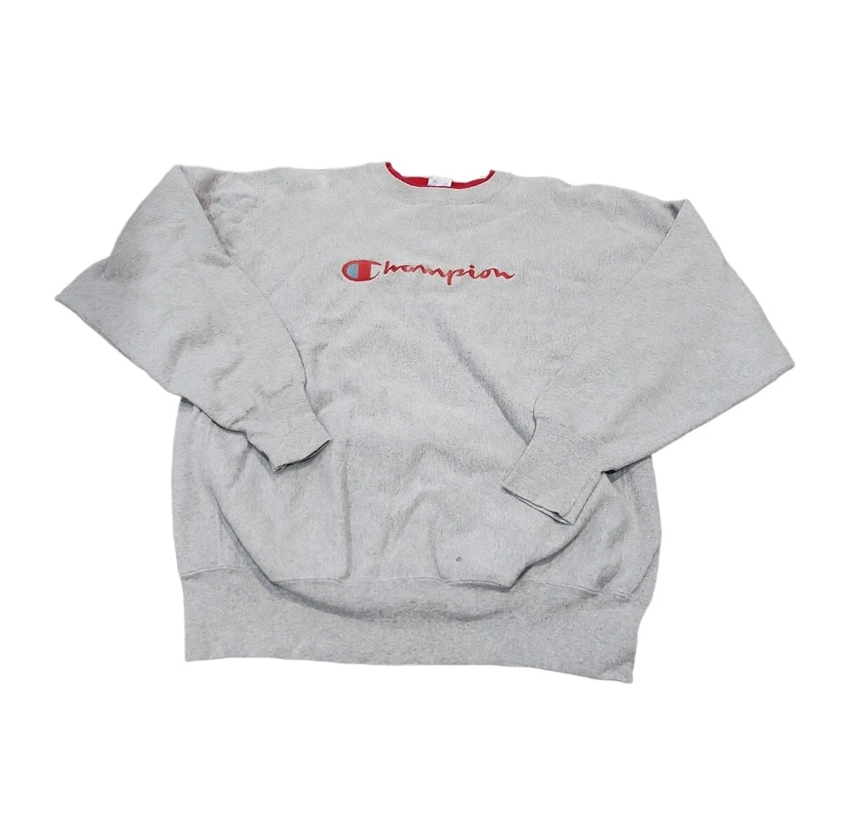 Vintage Champion Reverse Weave Sweatshirt XXL 2XL Crew Neck Gray Made in USA