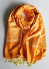 NEW FASHION JACQUARD PAISLEY  PASHMINA SCARF/WRAP/SHAWL-- ORANGE