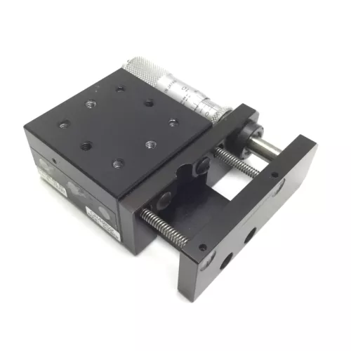 Parker CR4052 Cross Roller Linear Positioning Stage, With Mitutoyo Micrometer