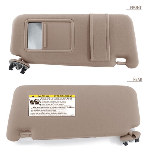 2x FOR Toyota Camry 2007-2011 Tan Beige Sun Visor Pair Left Right 2.4 2.5 3.5L - Picture 2 of 11