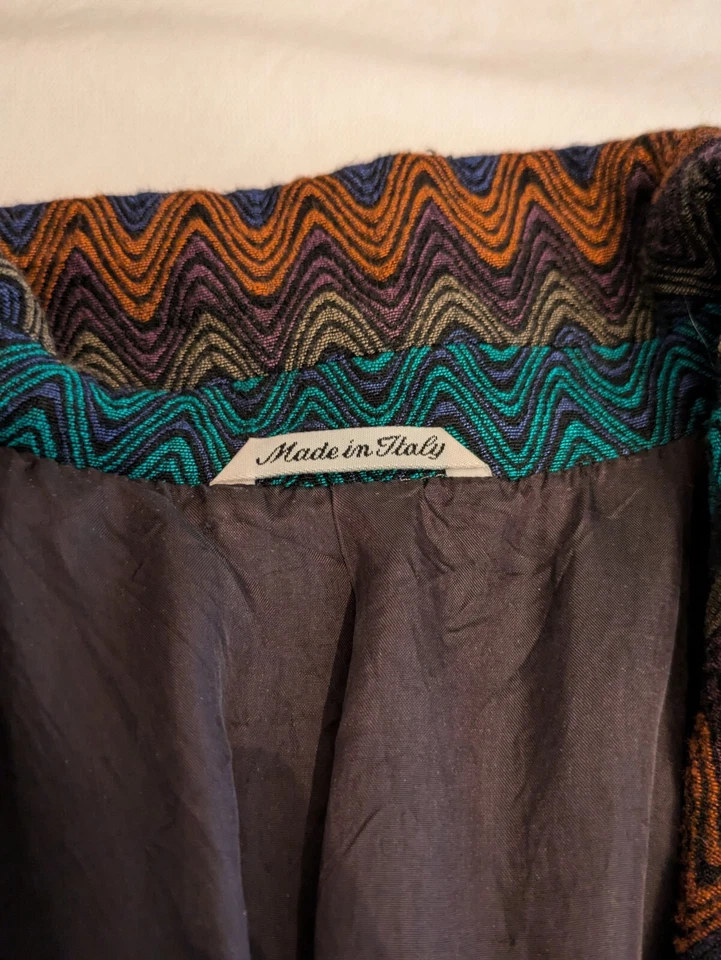 Chaqueta Blazer Missoni Donna Multicolor Zig Zag Vintage Foto 3 de 4