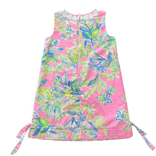 Lilly Pulitzer Little Lilly Classic Shift Dress Squeeze The Day Pink Size 6 - Picture 2 of 9