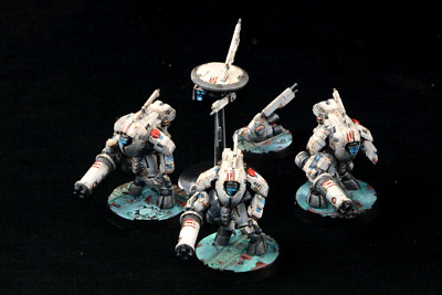 Warhammer 40K Tau Fire Warriors Breacher Team Commission Lvl3 auf Bestellung gefertigt