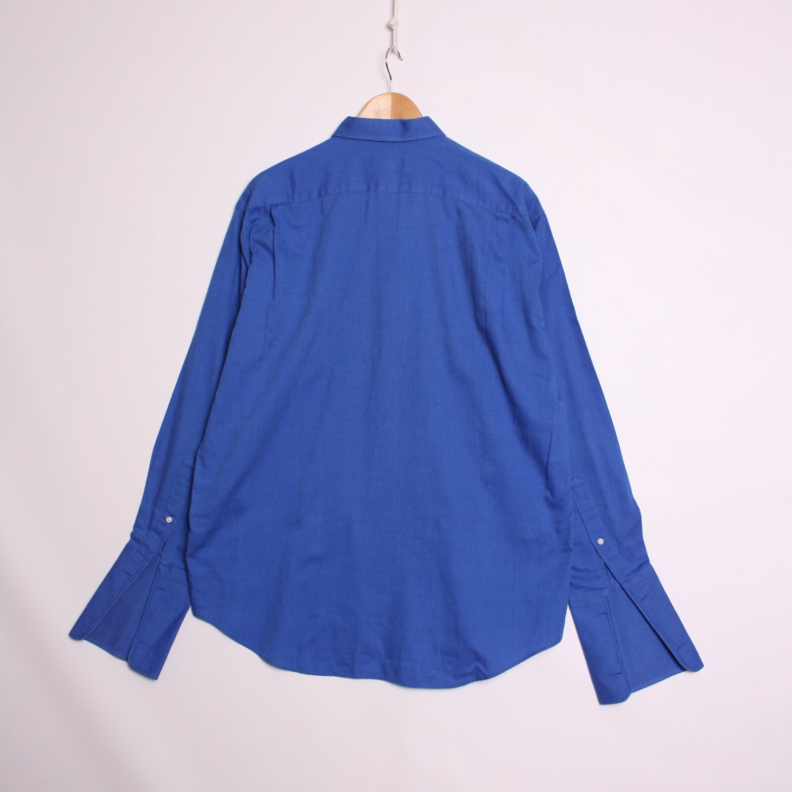 Camicia abito vintage Yves Saint Laurent Pour Homme polsino francese da uomo taglia 40 41 16