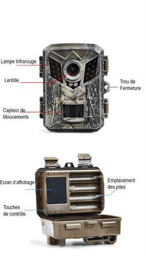 Mini Caméra de Chasse 16MP 1080P Vision Nocturne Surveillance - Photo 10/10