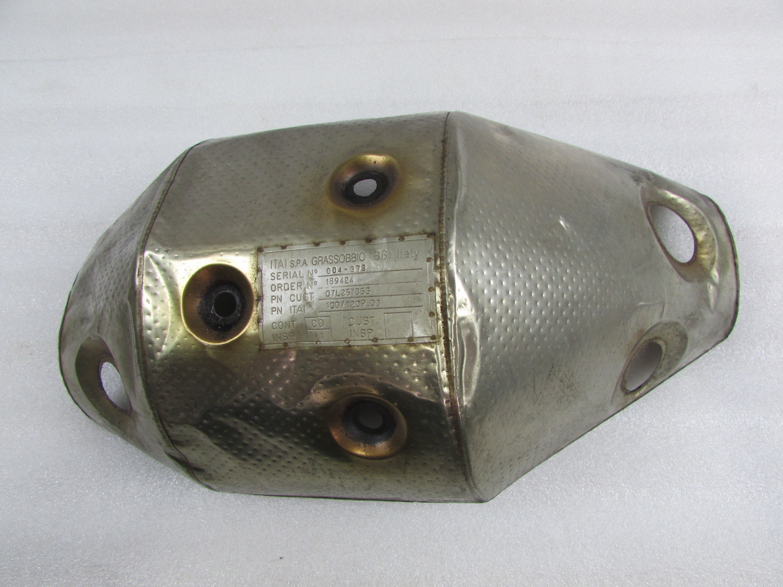Lamborghini Gallardo, LH, Left, Exhaust Heat Shield, Used P/N 7L251717