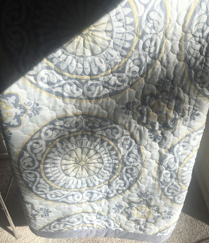 Mid Century Modern KING sized quilt + 2 king-sized pillow shams