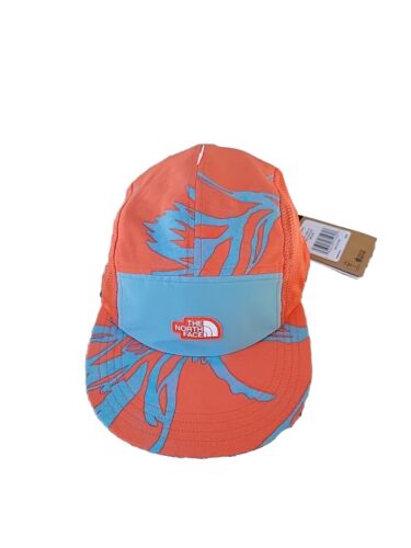 The North Face Class V Camp Hat Cap Retro Orange 5 Panel Flash Dry Hiking - Picture 1 of 7