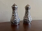 S. Kirk & Son Sterling Repousse 2-3/4” Coin Silver Pepper Shakers C.1860