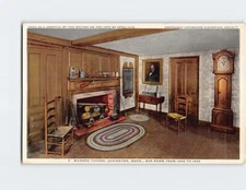 Postcard Bar Room Munroe Tavern Lexington Massachusetts USA