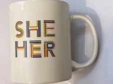 She Her pronouns MUG gender identity queer inclusive LGBTQIA+ gift