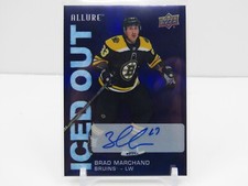 BRAD MARCHAND 2019/20 UD ALLURE ICED OUT PURPLE DIAMOND AUTOGRAPH #6/25 BRUINS 
