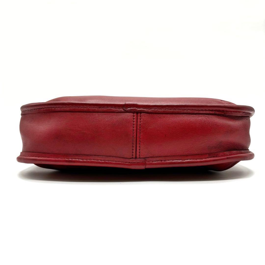 Old Coach Ergo Shoulder Bag 9027 Leather Red Charm Rare Old Coach Ergo Shoulder Bag 9027 Leather Red Charm Rare