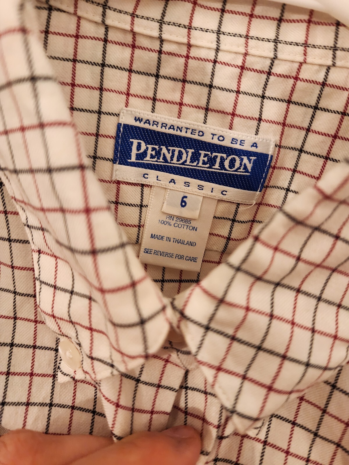 Pendleton Metro Shirt Button Down Size 6 Wrinkle … - image 2