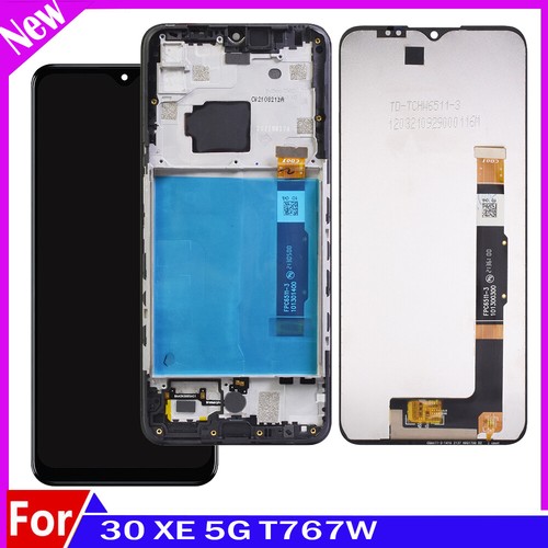 For TCL 30 XE 5G T767W 6.52" LCD Display Touch Screen Digitizer Assembly ± Frame