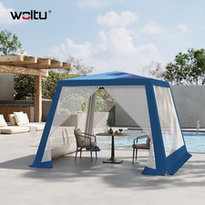 Gazebo Relaxdays 3x3m - Con 2 Pareti, Telaio In Metallo, Copertura In PE, Per Giardino E Feste - Foto 2