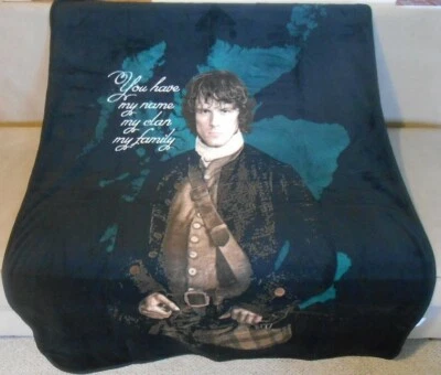New Outlander Plush Throw Gift Blanket Jamie Fraser Photo Sam Heughan TV Series