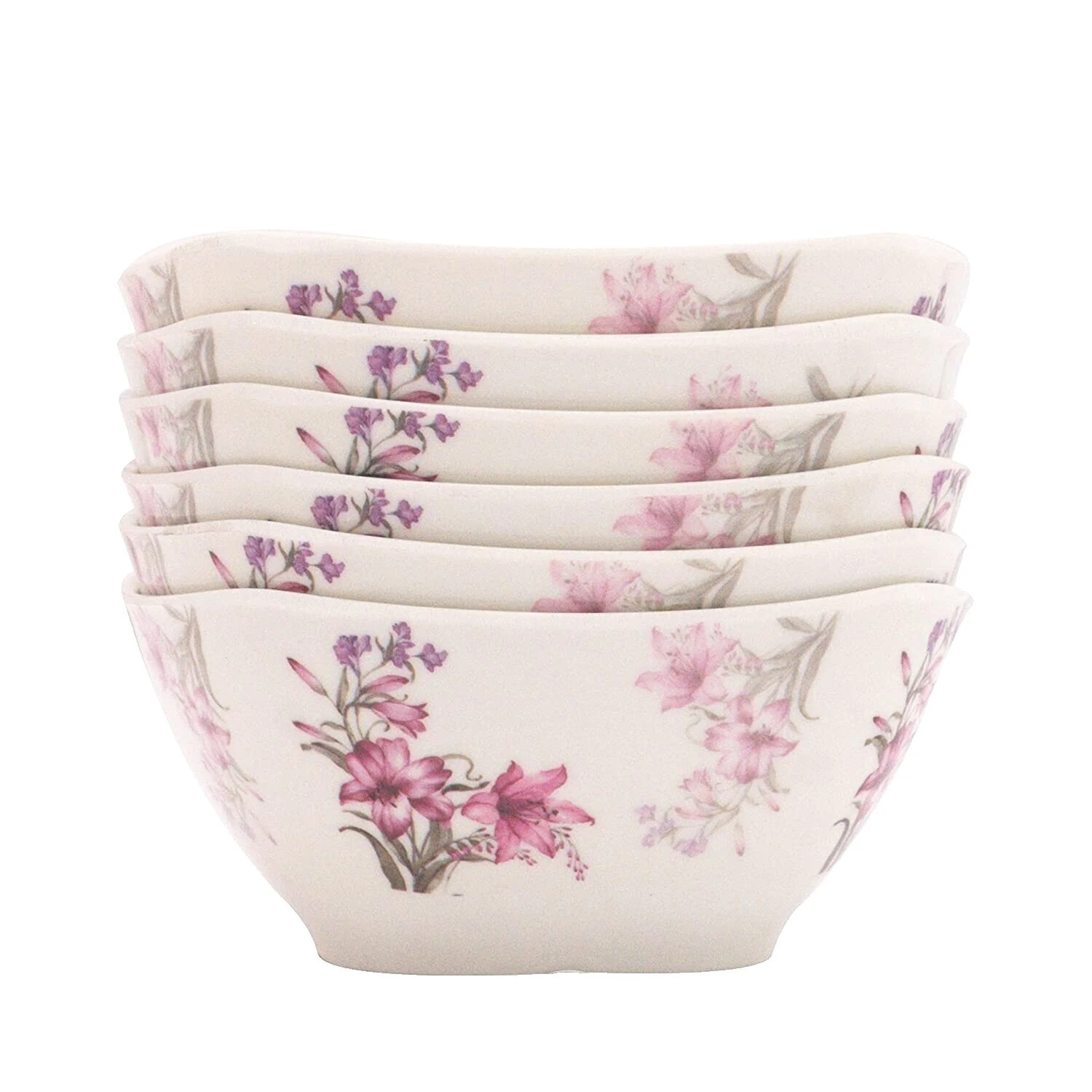 Melamine Floral Dinnerware Bowls